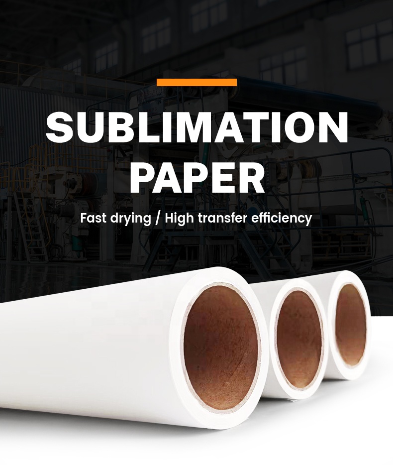 High Quality 29g-100g Fast Dry White Sublimation Transfer Paper for Clothing Heat Transfer