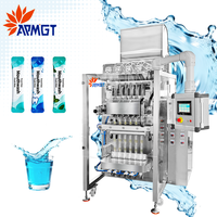 Machine d'emballage verticale multilignes en stick pour bain de bouche 12ml, gel énergétique, collagène liquide oral et boissons