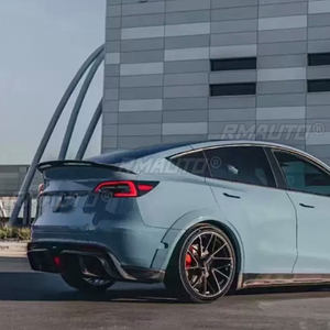 <span class=keywords><strong>Pour</strong></span> Tesla modèle Y aileron arrière lèvre de coffre carbone f matériel aileron d'aile style de voiture aileron de coffre arrière accessoires2020 <span class=keywords><strong>2021</strong></span> 2022 - Product Image 3