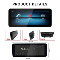 Système stéréo Android 15 de 10,25/12,3 pouces pour Mercedes Classe C W205 NTG5.5 8+128 Go avec CarPlay, navigation automobile et 4G LTE