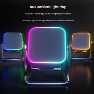 Nuevo Altavoz Inalámbrico con Sensor, Soporte de Escritorio para Teléfono con Luz Ambiental, Altavoz Bluetooth - Product Image 3