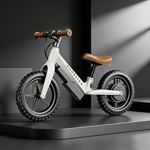 Vélo d'équilibre électrique pour enfants 12 pouces 100W 24V, vélo d'équilibre électrique <span class=keywords><strong>avec</strong></span> siège réglable en vitesse sécurisée pour enfants de 5 à 12 ans - Product Image 1