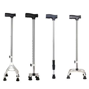 Aluminum alloy single-leg <b>walking</b> <b>stick</b> for the elderly, non-slip, wear-resistant, telescopic, lightweight <b>walking</b> aid for - Product Image 5