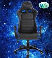 WS1001 Nouveau Design OEM Gamer Rgb Chaise de Jeu Ergonomique Pivotante Lumière LED Race ps4 Chaise de Jeu Chaise de Salon