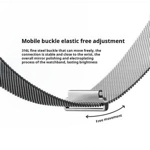 2024 Hot Luxury Réglable 18 20 22mm Magnétique <span class=keywords><strong>Bracelet</strong></span> En Acier Inoxydable <span class=keywords><strong>Bracelet</strong></span> De Montre <span class=keywords><strong>Milanais</strong></span> pour Samsunug <span class=keywords><strong>Watch</strong></span> 6 <span class=keywords><strong>5</strong></span> 8 7 - Product Image 4