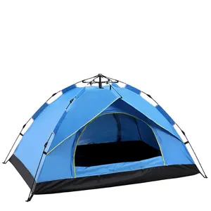 サイクリング屋外キャンプテント2-4自動テントスプリングタイプクイックオープン日焼け止めキャンプテント日焼け止め風と雨