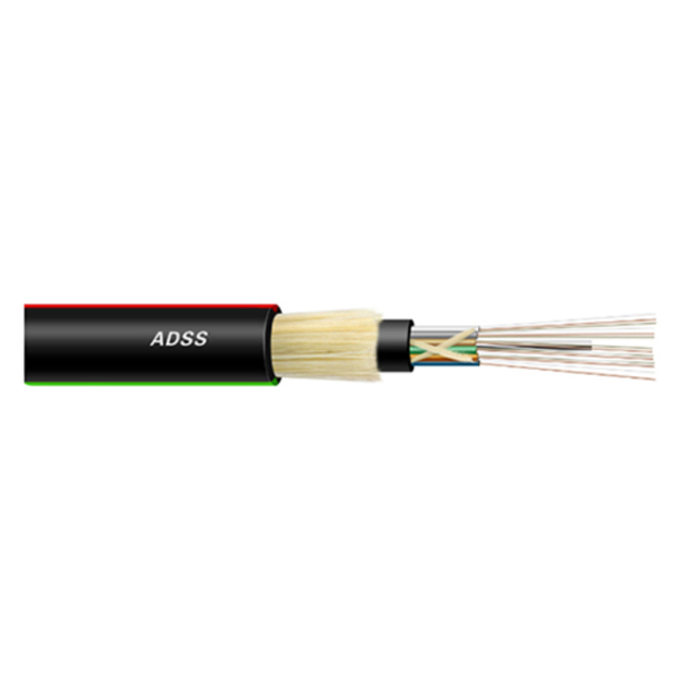 ADSS G652D Outdoor Single Mode PE Jacket Exact Self Supporting 96 Core Fiber Optic Cable