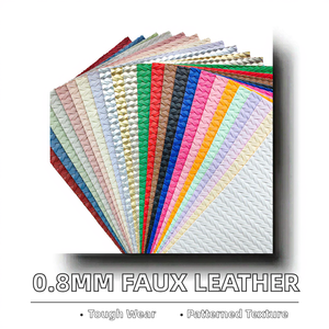 Cuir synthétique non tissé de couleur unie 0,8 mm résistant à l'abrasion, <span class=keywords><strong>PU</strong></span> gaufré tendance pour sacs et usage décoratif - Product Image 2