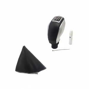 Deluxe Peugeot 407 Gear <b>Knob</b> and Windscreen Cover with Sport Gear <b>Shift</b> Boot Grey Long Design Made in TR - Product Image 2