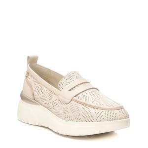 Mocassins en cuir pour femme Carmela 161428 Beige Perforated Comfort Shoe - Product Image 2