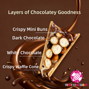 OEM Cornets de gaufrettes croustillantes en chocolat en forme de cône, chocolats sucrés, snacks en cornets de gaufrettes, vente en gros - Product Image 3
