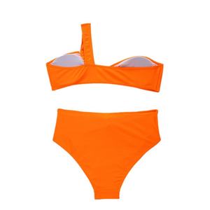 Traje de Baño Bikini Transparente para Mujer, Diseño de Diseñador, con Detalle de Lazos Múltiples, Spandex/Poliéster, Secado Rápido, Tirantes en V - Product Image 3