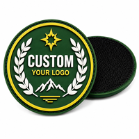 Parches de PVC con Logotipo Personalizado en 3D, Ecológicos, de Mezclilla Suave, con Gancho y Bucle, para Uniformes