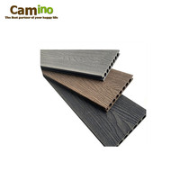 Plastique composite bois 3D gaufré WPC, imitation bois, plastique extrudé, revêtement composite économique, revêtement composite solide