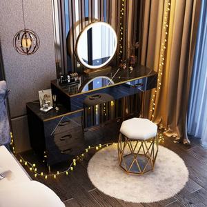 Dressing Table With LED Illuminated <b>Mirror</b> and Power Socket, Makeup Vanity Set With Large Drawers,beauty Cabinet Cosmetic Table - Product Image 5