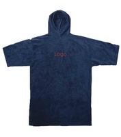 Poncho de plage à capuche, serviette de bain, robe de change, séchage rapide, pour la natation et le surf