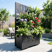 Vente en gros directe usine : Écran composite WPC et grande jardinière rectangulaire pour plantes et fleurs