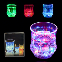 Verre à shot en acrylique LED RGB activé par liquide Neon-Glo, multicolore, pour boissons, Thanksgiving, Diwali, mariage, fête, bar, discothèque