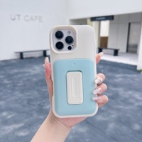 Étui de téléphone pour iPhone 16 Pro Max, porte-carte de crédit, housse antichoc 2 en 1 avec support de téléphone, nouveauté
