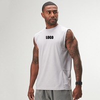 Débardeur de sport pour homme Ingor avec logo personnalisé, séchage rapide, empiècements en mesh, respirant, pour la course et l'entraînement