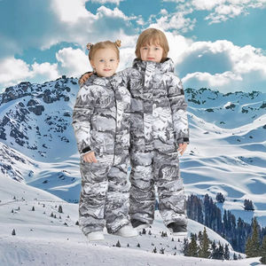 Combinaison de ski pour homme adulte, coupe-vent, imperméable, respirante, en polyester/nylon, isolation en laine, fermeture éclair, sans couture - Product Image 3