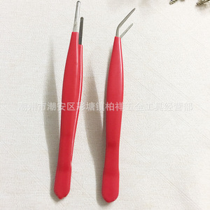 Pinzas de acero inoxidable con aislamiento y mangos aislados, cabeza recta y curvada dentada de 160 mm, pinzas para electricistas. - Product Image 4