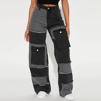 Jean évasé taille haute pour femme, coupe droite, extensible, avec coutures, collection 2025 – Meilleure vente