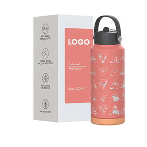 304 Stainless Steel Vacuum Insulated Water Bottle with <b>Laser</b> <b>Printing</b> Multi-capacity and <b>Color</b> Customizable Logo - Product Image 1