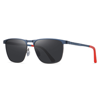 Lunettes de soleil polarisées carrées en aluminium et magnésium pour homme, lunettes de soleil de conduite UV400 pour hommes, verres TAC, Gafas De Sol Polarizadas