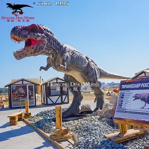 2023 עיצוב מפואר מוצרי פארק שעשועים חדש ריאליסטי מודל דינוזאור