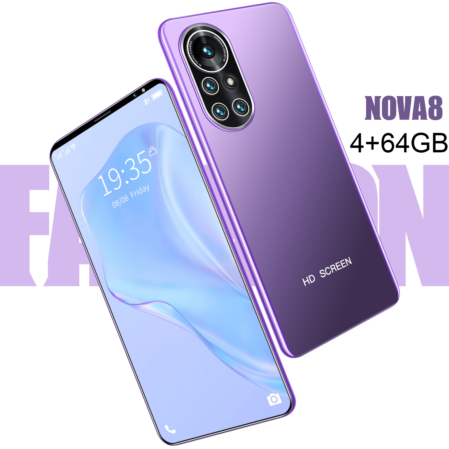 New 2021 NOWA8 Android 10.0 Mobile Phone 5.5 HD Camera Smartphone 4G gsm Global 5G Dual SIM