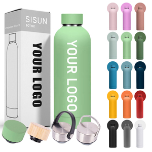 Bouteille d'eau isotherme Topnovo personnalisée en acier inoxydable mat, anti-fuite, pour le sport, avec bec verseur pour petites gorgées - Product Image 2