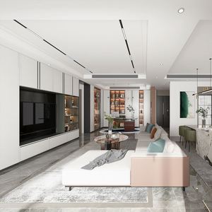 Stylish <b>Modern</b> Solid Wood <b>TV</b> Cabinet Durable Finish LED Feature Ample Storage Space for Home Entertainment Living Apartments - Product Image 5