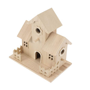 Ferme à oiseaux décorative d'extérieur en bois, 50 cm, caisse d'alimentation pour oiseaux, jardin - Product Image 5