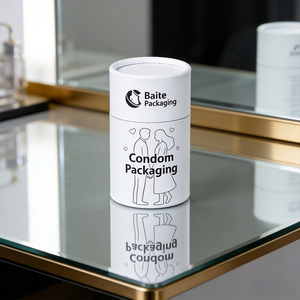 <span class=keywords><strong>Caja</strong></span> <span class=keywords><strong>de</strong></span> Embalaje <span class=keywords><strong>de</strong></span> Papel Personalizada para Condones - Diseño Cilíndrico <span class=keywords><strong>de</strong></span> Alta Gama, <span class=keywords><strong>Caja</strong></span> <span class=keywords><strong>de</strong></span> Papel OEM al por Mayor - Product Image 4