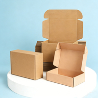 Boîtes d'expédition en carton ondulé personnalisées écologiques pour vêtements et sous-vêtements, emballage réutilisable, robuste, en forme d'avion
