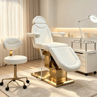 Fauteuil de Salon Électrique Réglable pour Cils et Soins du Visage, 3 Moteurs, Fauteuil Inclinable de Beauté, Lit de Massage Nude – Nouveauté !