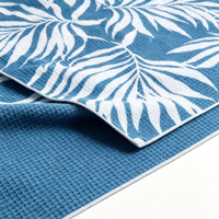 Serviette de plage en microfibre à motif gaufré, douce, à séchage rapide, résistante au sable, personnalisable en gros, pour la plage, la natation, les pique-niques