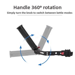 Poignée de maintien réglable en alliage d'aluminium pour stabilisateur <span class=keywords><strong>DJI</strong></span> <span class=keywords><strong>Ronin</strong></span>-<span class=keywords><strong>RSC2</strong></span> <span class=keywords><strong>RSC2</strong></span> - Product Image 5