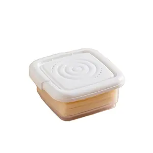 240ML Vegetable Fruit Fresh Produce Crisper Plastic Food Storage Container With Lid Storage Box