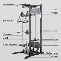 Appareil d'entraînement commercial en acier pour tirage latéral unilatéral, tirage à la corde, machine papillon pour le dos, entraînement de tirage haut-bas