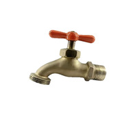 Robinet extérieur antigel de style sud-américain, en laiton plaqué cuivre, pour machine à laver, sortie d'eau 1/2*3/4, produit très demandé