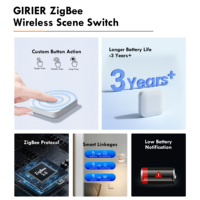 GIRIER Tuya – Contrôleur de Scènes Multi-Scènes à Liaison, Compatible avec Home Assistant, Interrupteur Intelligent ZigBee