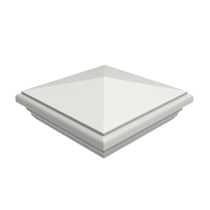 Fencetech — casquette de poste en PVC, nouvelle collection anglaise, 5 po Imprimante 3d, 5 po Poste de clôture blanche, poste en plastique à pression naturelle, boîte en bois non revêtue, 127mm, livraison gratuite - Product Image 1