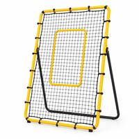 Filet de rebond portable 4*7FT pour volley-ball, ajustements rapides, 5 angles de rebond, filet de volley-ball pour entraînement de retour de balle