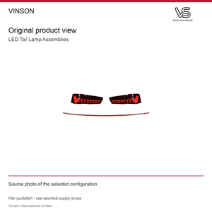 Paires de feux arrière à LED pour Audi A6L 2012-2015 Configuration photographiée - Product Image 2
