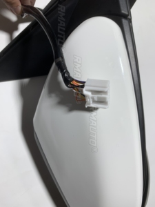 Pour Honda Civic Berline 2016-2020 Rétroviseur chauffant électrique avec caméra latérale, peinture assortie côté passager droit, noir brillant, blanc cassé - Product Image 4