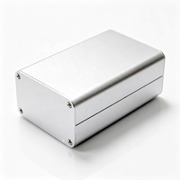 Boîtier électronique en aluminium anodisé, boîtier de projet à corps divisé, dissipation thermique, boîtier d'amplificateur audio, boîtier électronique d'usine