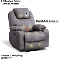 GEEKSOFA – chaise de salon réglable et pivotante, fauteuil inclinable manuel, fauteuil de loisirs, détente, fauteuil en tissu moderne, 150kg