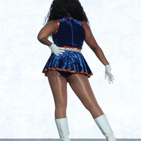 OEM personnalisé Fringe Majorette uniformes de danse-compétition Majorette porter fabricant pour les filles Majorette Performance Costumes